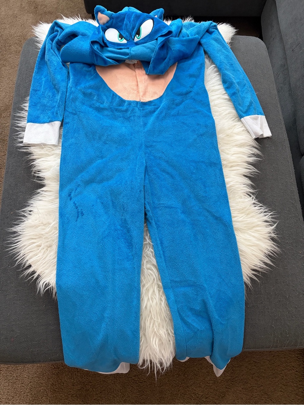 Sonic the Hedgehog Blue Costume Jumpsuit